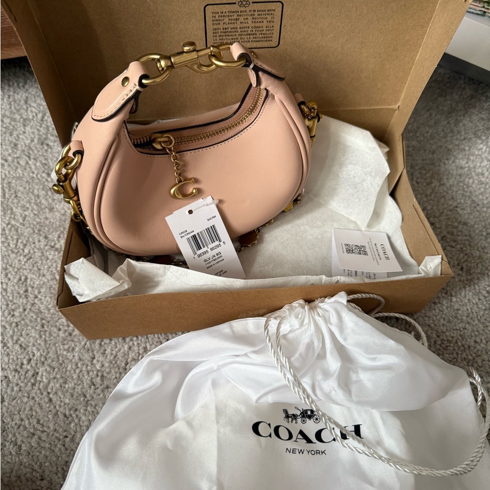 SOLD ON DEPOP Coach Pink Leather Jonie bag